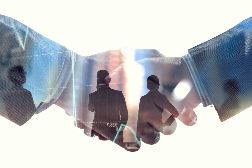 referrals_Partnership concept. Image of handshake